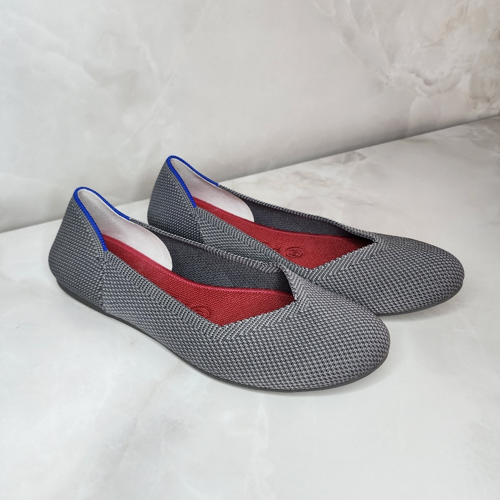 Rothy's The Flat in Pebble Gray Women's size 7